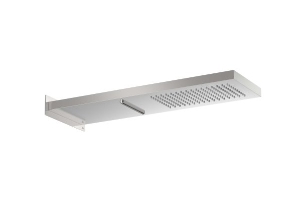 Roca Raindream 165 x 537mm Wall-Mounted Shower Head with Rain & Waterfall Functions - Stainless Steel 