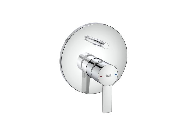 Roca Targa Built-In 2 Way Bath-Shower Mixer - Chrome