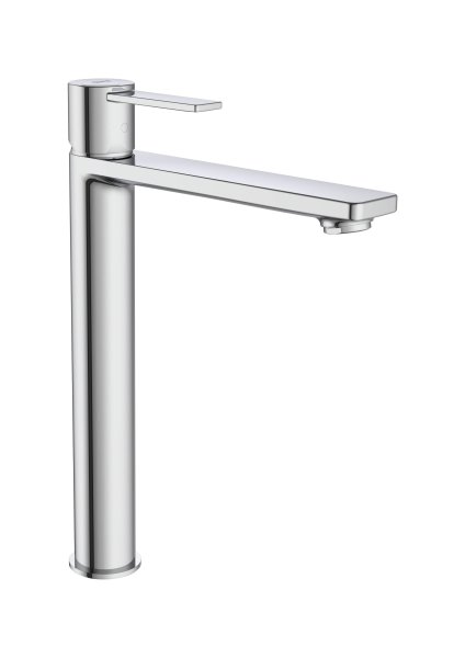 Roca Targa XL Smooth Body Cold Start Basin Mixer - Chrome