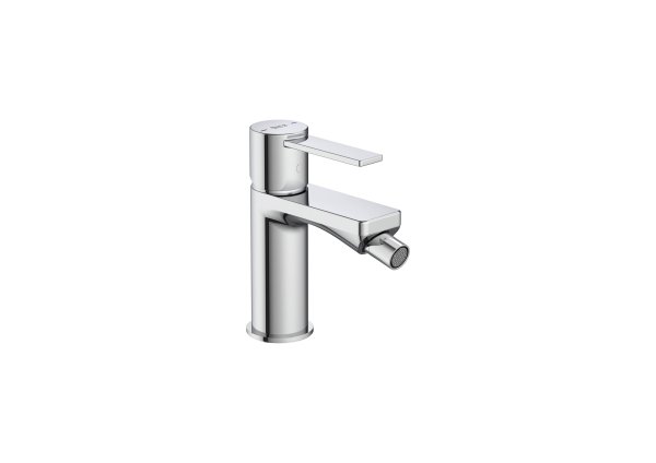 Roca Targa Smooth Body Bidet Mixer with Flexible Hoses - Chrome