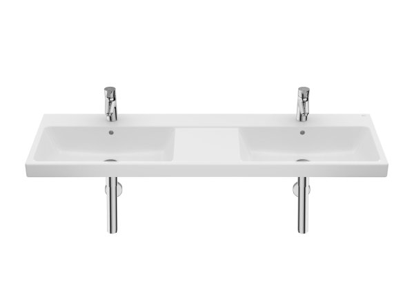 Roca The Gap 1400mm Double Wall-Hung Basin - White