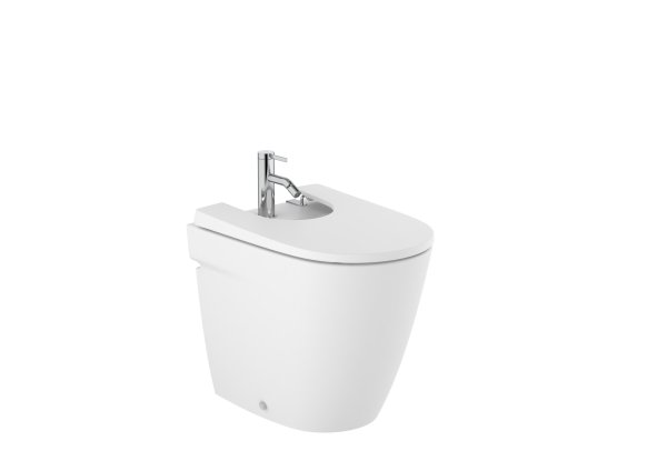 Roca Ona Back-to-Wall Floorstanding Bidet - Matt White