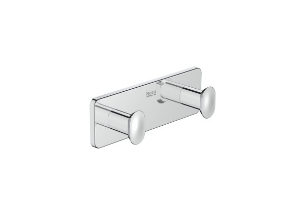 Roca Victoria Double Robe Hook - Chrome