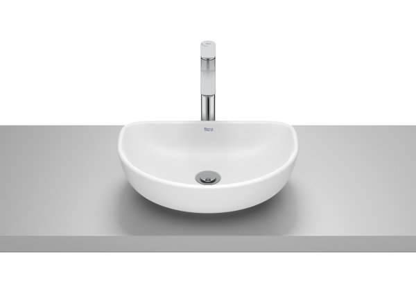 Roca Optica 450mm Arc Countertop Basin - Matt White