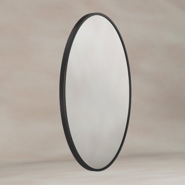 Origins Living Delphine 550 x 800mm Oval Mirror - Black