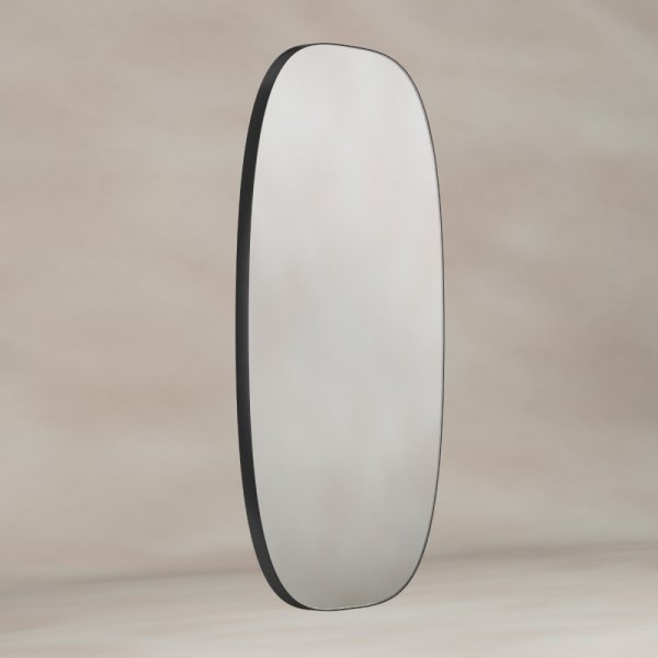 Origins Living Oslo 450 x 800mm Barrel Mirror - Black