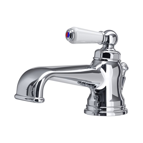 Perrin & Rowe Traditional Single Lever Basin Mixer - Chrome