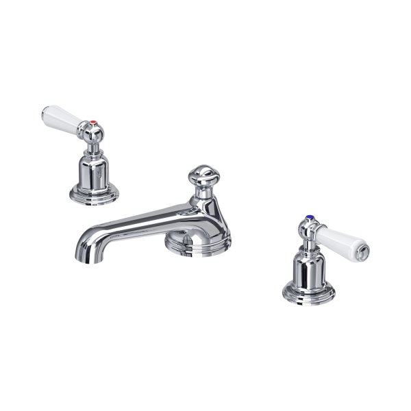 Perrin & Rowe Traditional Three-Hole Basin Mixer (Lever Handles) - Chrome