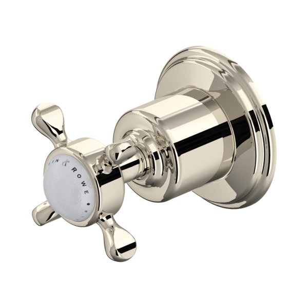 Perrin & Rowe Traditional Four-Way Diverter (Crosstop Handle) - Nickel