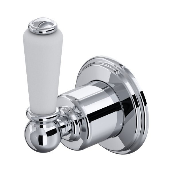 Perrin & Rowe Traditional Three-Way Diverter with Shut Off (Lever Handle) - Chrome