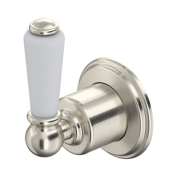 Perrin & Rowe Traditional Three-Way Diverter with Shut Off (Lever Handle) - Pewter