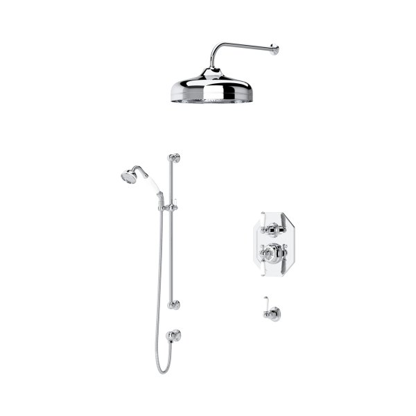 Perrin & Rowe Traditional Shower Set Two with 8