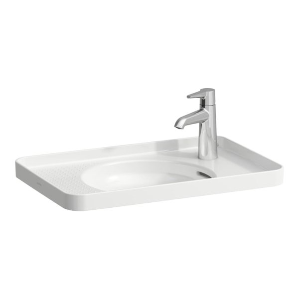 Laufen Val 550mm Inset Basin with Semi-Wet Area - White