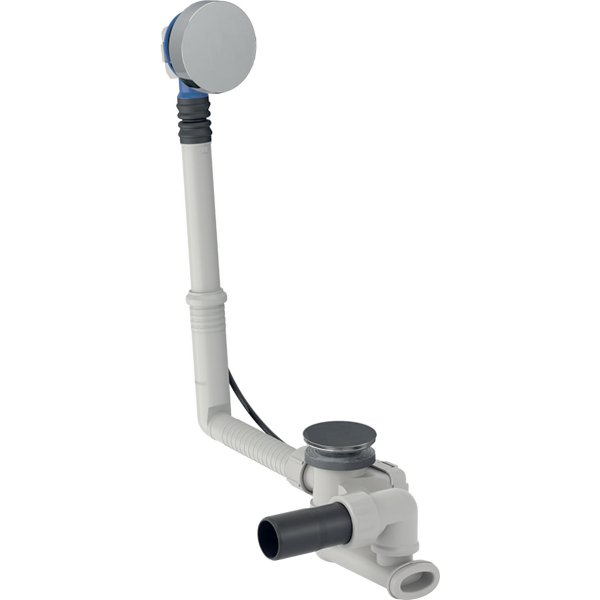 Geberit Standard Bath Pop-Up Waste, Overflow & Trap - Chrome