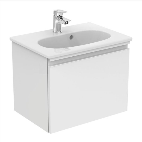 Sottini Mavone 50cm Wall Mounted Vanity Basin Unit With 1 Soft Close D Bathroom Supplies - 50cm Bathroom Vanity Unit