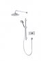 Tavistock Axiom Dual Function Shower System with Riser Kit & Overhead Shower - Chrome