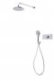 Tavistock Axiom Dual Function Shower System with Handset & Overhead Shower - Chrome