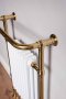 DQ Heating Newbury 965 x 540mm Towel Rail - Brushed Brass