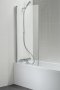 Ideal Standard New Connect Angle Silver Bath Screen