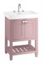 Burlington Bathrooms Riviera 65cm Pink Vanity Unit