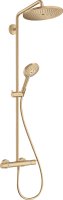 Hansgrohe Croma Select S Showerpipe 280 1jet with Thermostat & Hand Shower Raindance Select S 120 3jet - Brushed Bronze