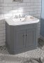 Silverdale Empire 920mm Inset Basin with Black Cabinet