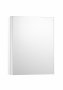 Roca Mini Gloss White Mirrored Cabinet