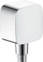 Hansgrohe Fixfit Wall Outlet with Non-Return Valve - Brushed Nickel