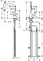 Hansgrohe Talis Select M51 Single Lever Kitchen Mixer 220 with Pull-Out Spray & Sbox, 2 Spray Modes - Stainless Steel Finish