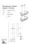 The White Space Rectangular Shower Basket - Chrome