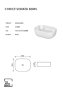 The White Space Sonata 455mm Countertop Basin - Matt Black