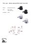 The White Space Pin Lux Deck Mounted Side Valves - Matt Black