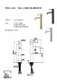 The White Space Pin Lux Tall Mono Basin Mixer - Brushed Brass