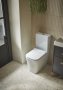 Tavistock Compass Square Closed-Back Close Coupled Rimless Toilet