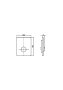 Villeroy & Boch ViConnect 100SU Urinal Flush Plate - Chrome