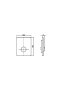 Villeroy & Boch ViConnect 100SU Urinal Flush Plate - White
