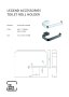 The White Space Legend Toilet Roll Holder - Black