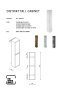 The White Space Distrikt 1400 x 300mm Column Unit - Matt Mid Grey
