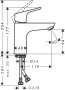 Hansgrohe Focus Single Lever Basin Mixer 100 Lowflow 3.5 L/Min