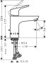 Hansgrohe Focus Single Lever Basin Mixer 100 Coolstart with Pop-Up Waste