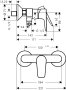 Hansgrohe Talis E Single Lever Manual Shower Mixer for Exposed Installation - Matt Black