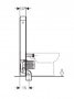 Geberit Monolith Plus for Back-to-Wall WC (101cm) - Sand Glass / Aluminium