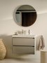 Roca Ona Unik 800mm Light Oak 2 Drawer Vanity Unit with Right Hand Basin