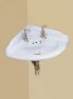 Silverdale Victorian 475mm Corner Basin - White