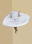 Silverdale Victorian 475mm Corner Basin - White