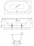 Bette Lux Oval Bath 170 x 75cm