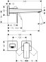 Hansgrohe Metropol Single Lever Basin Mixer with Lever Handle for Concealed Installation with Spout 225mm - Polished Gold-Optic