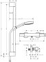 Hansgrohe Pulsify Select S Shower System 105 3jet Relaxation Ecosmart with Ecostat Element, Shower Bar 65cm & Accessories - Matt Black