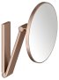 Keuco iLook Move Round Wall-Mounted Cosmetic Mirror - Brushed Red Gold