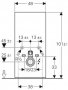 Geberit Monolith Plus for Wall Hung WC (101cm) - Sand Glass / Aluminium